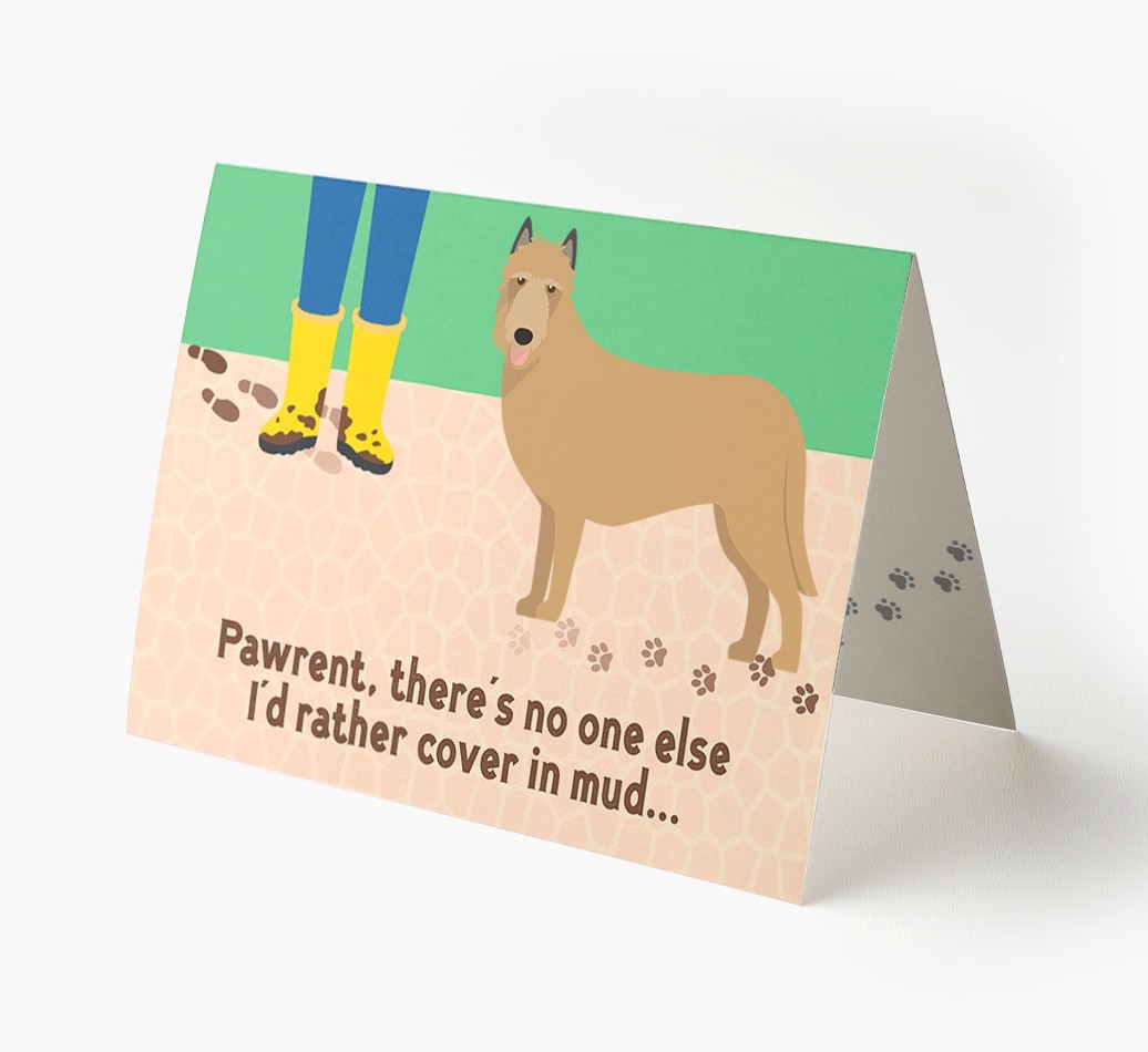 'There's No One Else I'd Rather Cover In Mud' - Personalised {breedFullName} Card