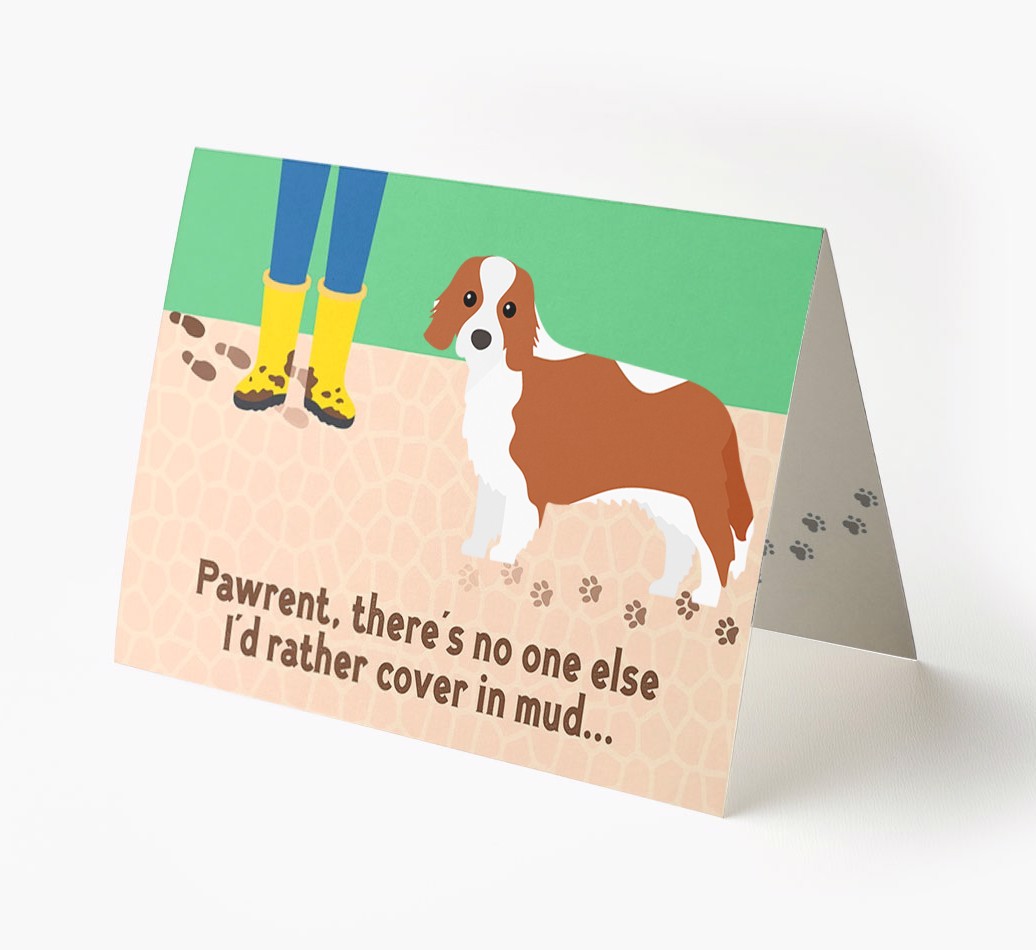 'There's No One Else I'd Rather Cover In Mud' - Personalized {breedFullName} Card