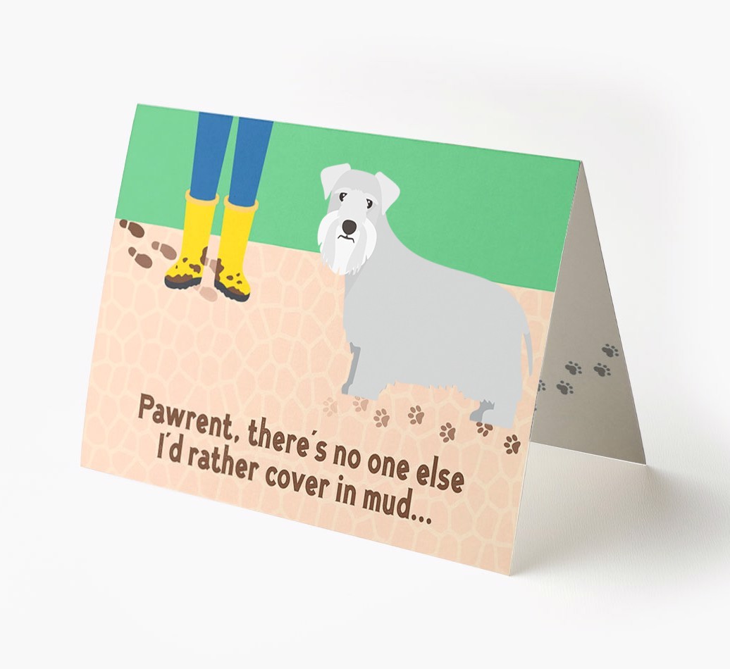 'There's No One Else I'd Rather Cover In Mud' - Personalised {breedFullName} Card