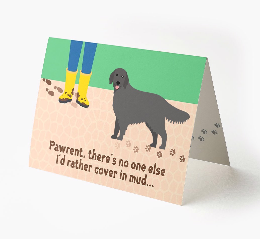 'There's No One Else I'd Rather Cover In Mud' - Personalised {breedFullName} Card