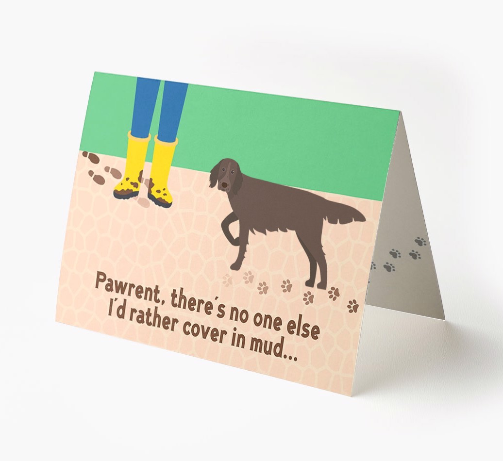 'There's No One Else I'd Rather Cover In Mud' - Personalised {breedFullName} Card