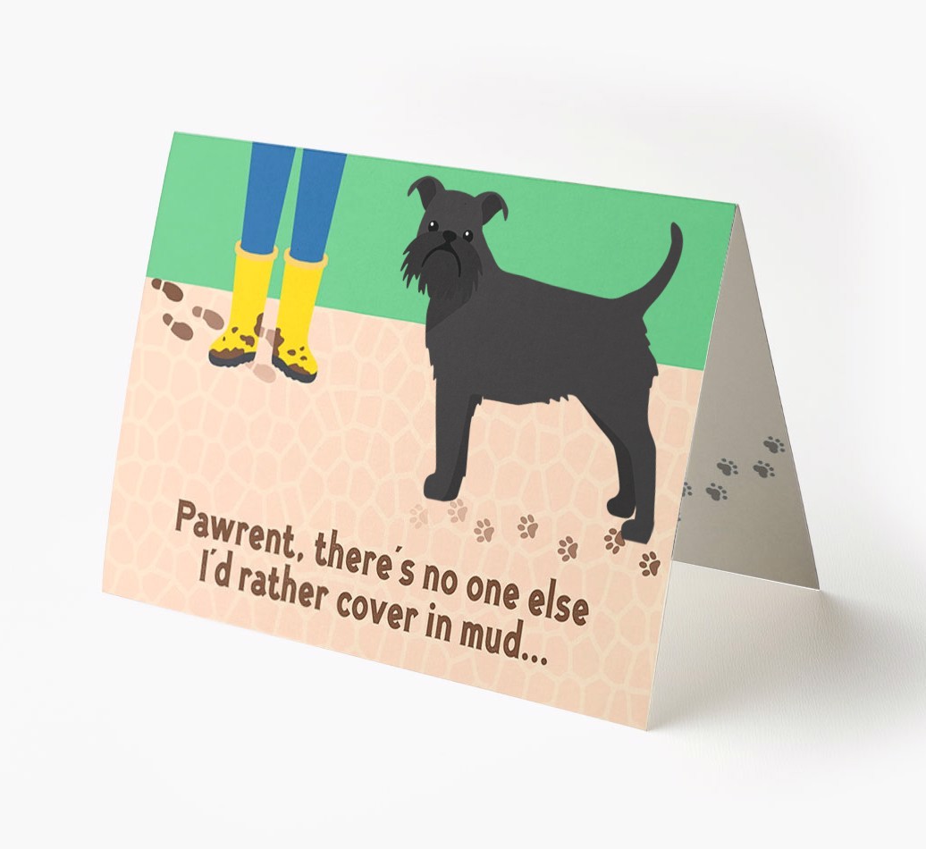 'There's No One Else I'd Rather Cover In Mud' - Personalised {breedFullName} Card