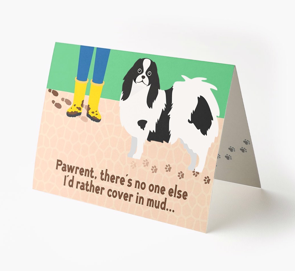 'There's No One Else I'd Rather Cover In Mud' - Personalised {breedFullName} Card