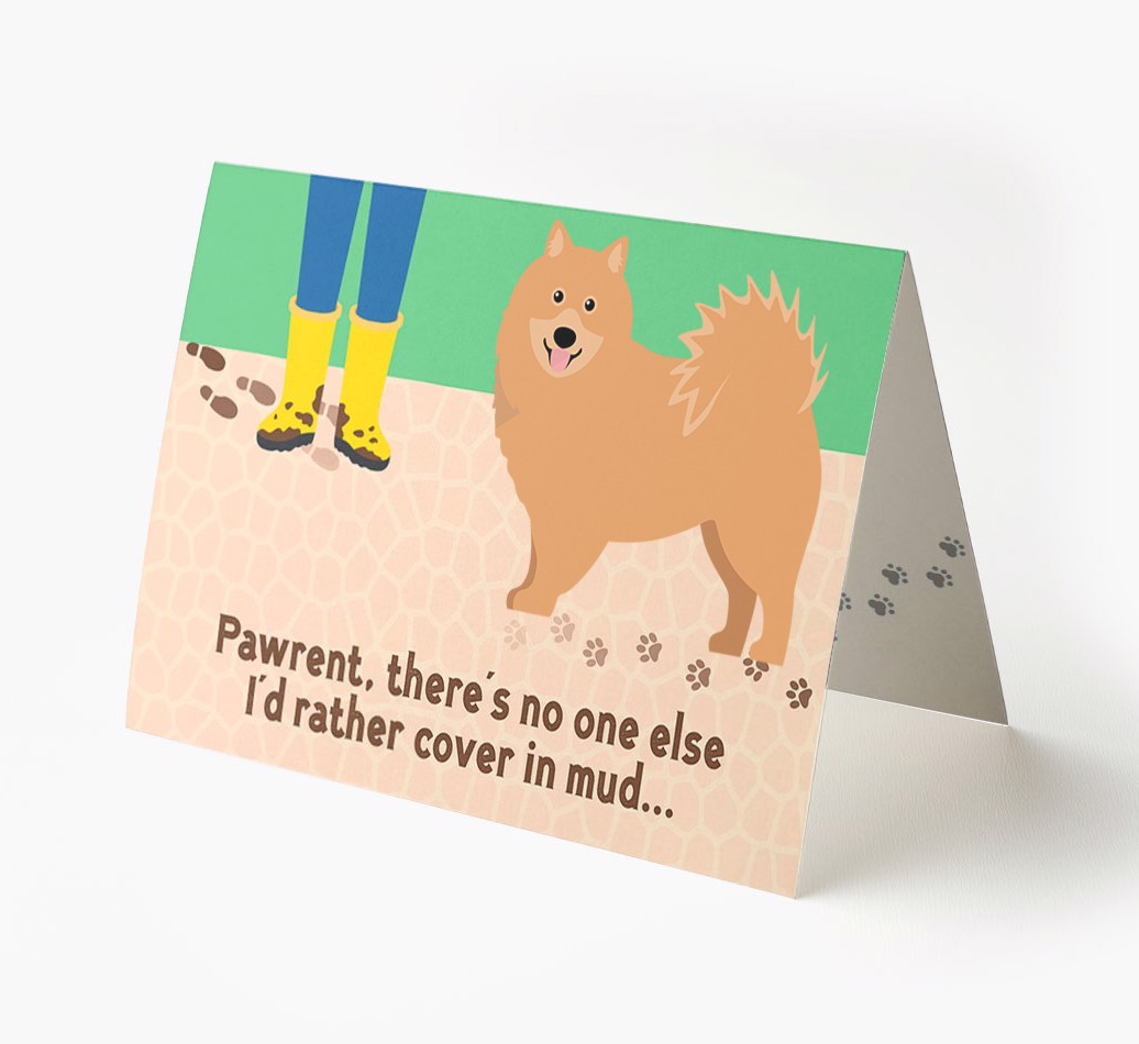 'There's No One Else I'd Rather Cover In Mud' - Personalised {breedFullName} Card