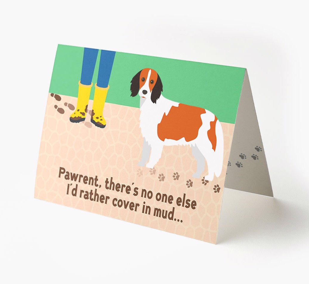 'There's No One Else I'd Rather Cover In Mud' - Personalised {breedFullName} Card
