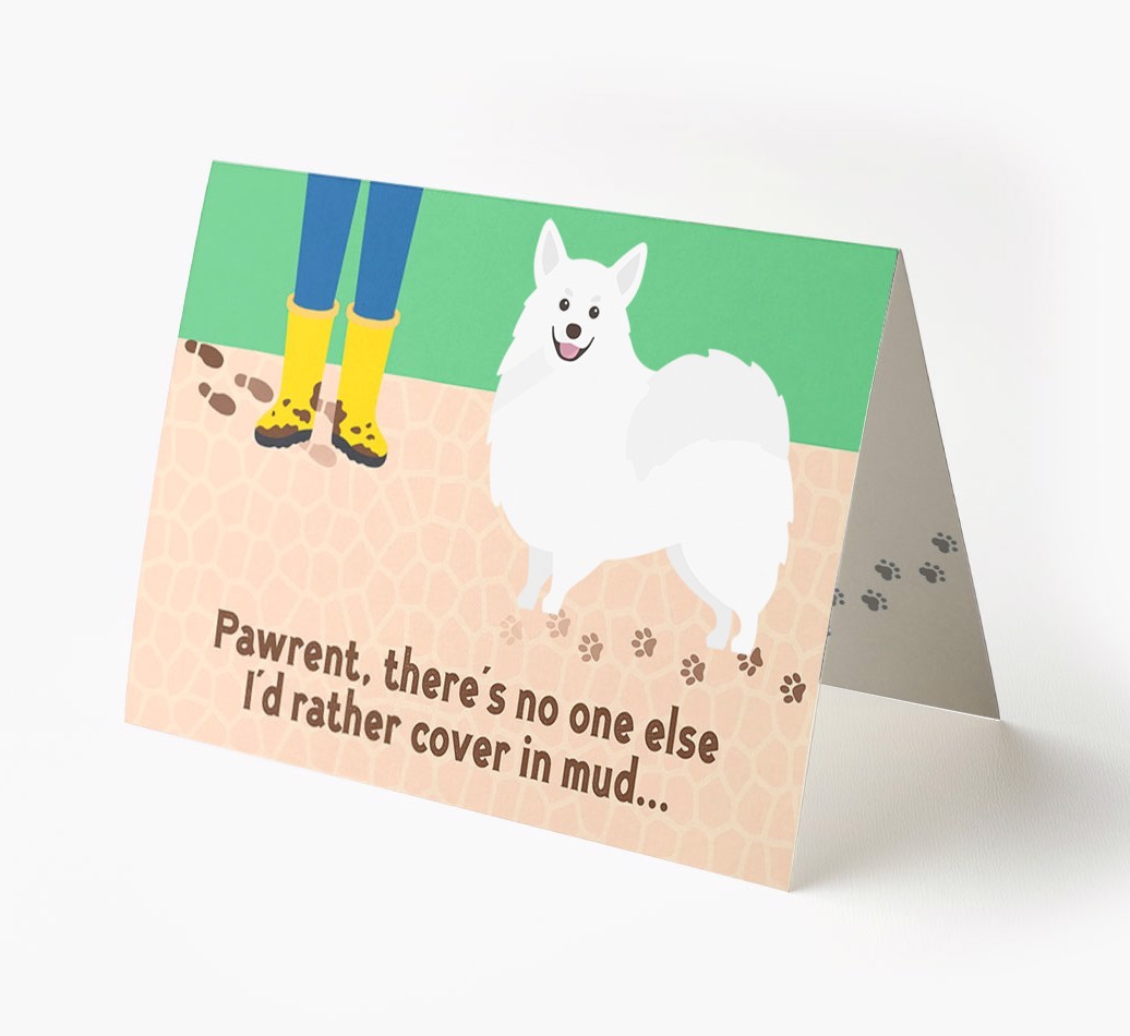'There's No One Else I'd Rather Cover In Mud' - Personalised {breedFullName} Card