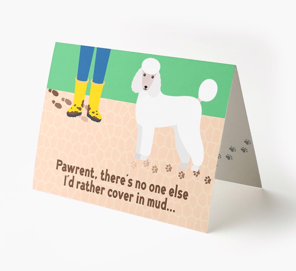 'There's No One Else I'd Rather Cover In Mud' - Personalised {breedFullName} Card