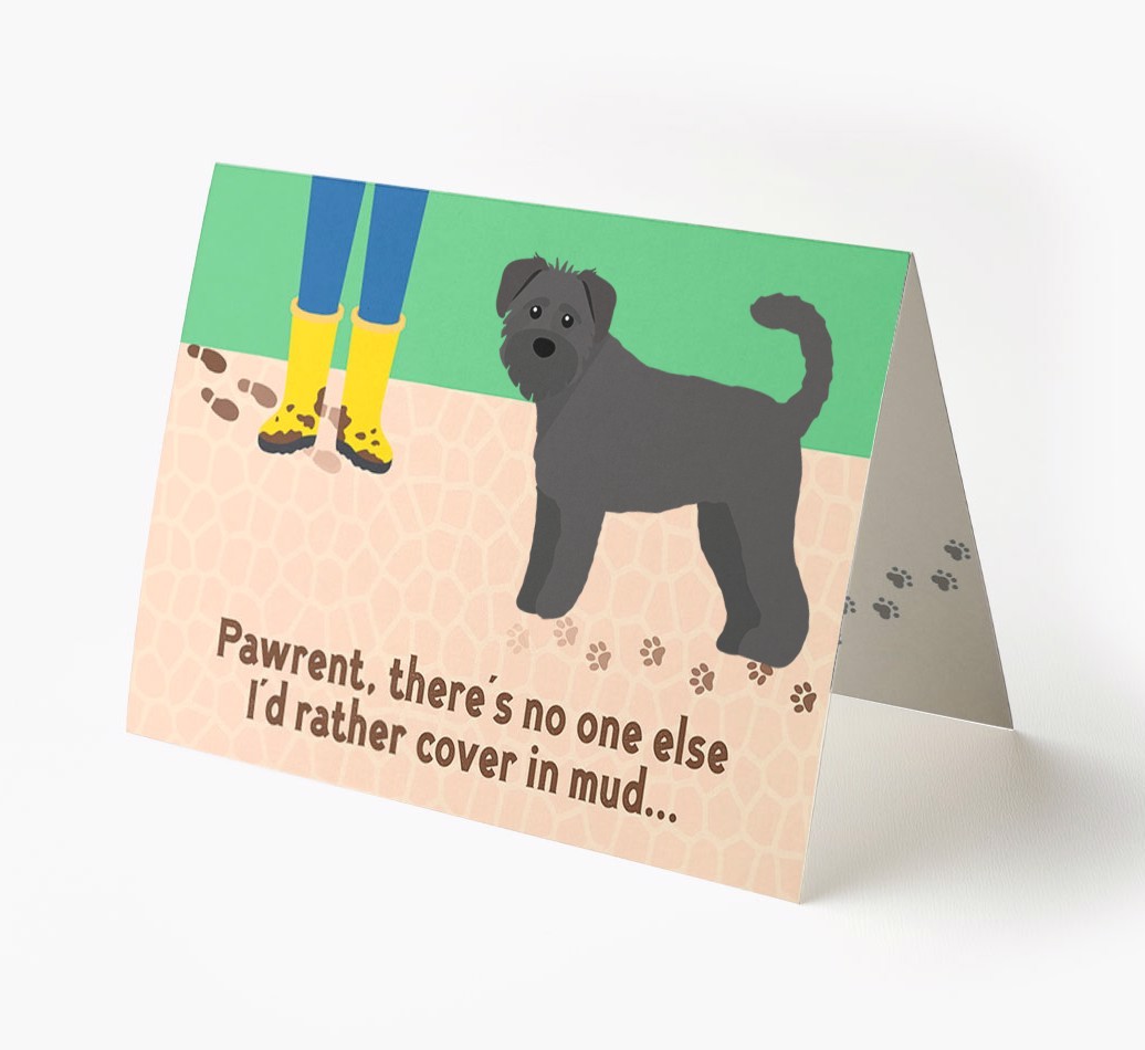 'There's No One Else I'd Rather Cover In Mud' - Personalised {breedFullName} Card