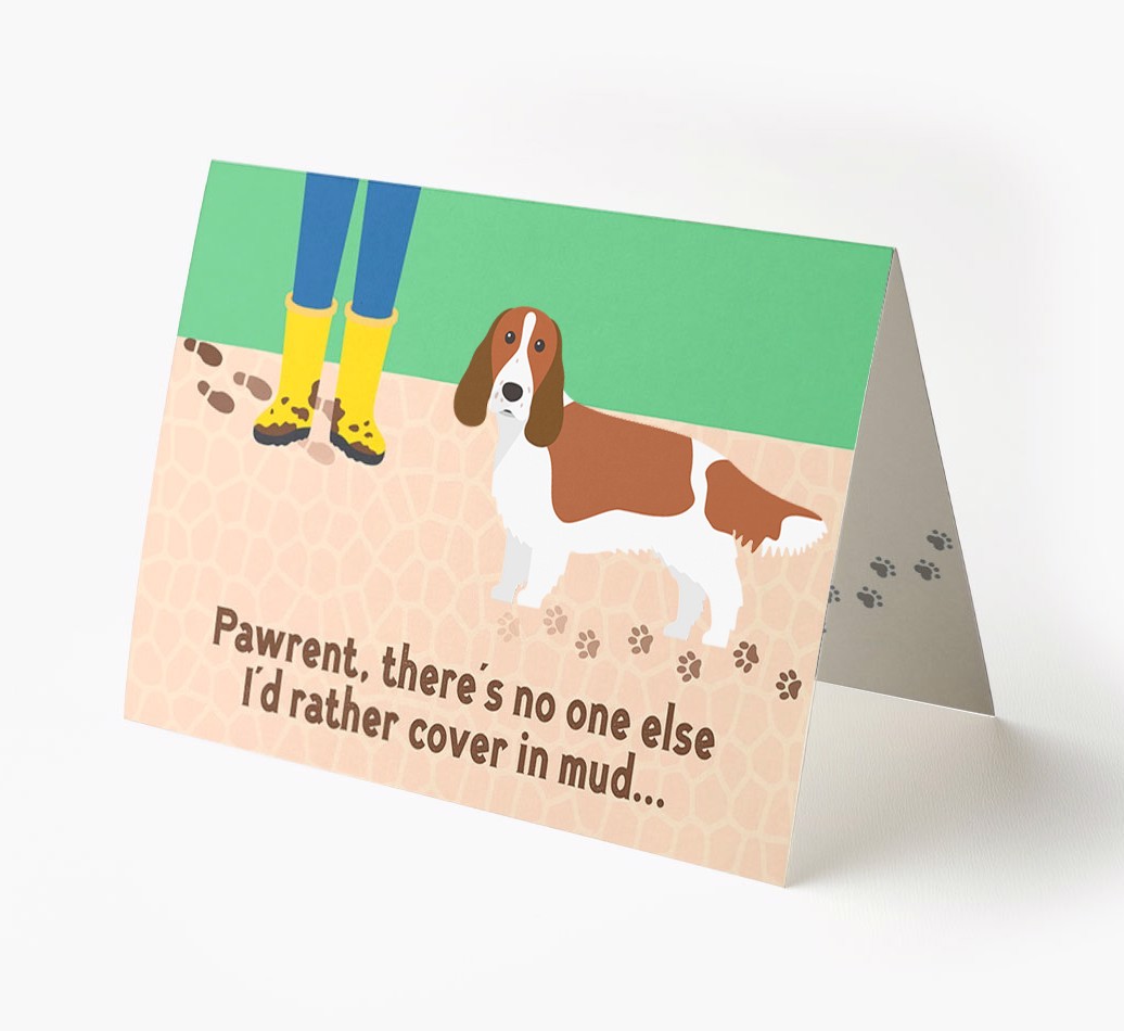 'There's No One Else I'd Rather Cover In Mud' - Personalised {breedFullName} Card