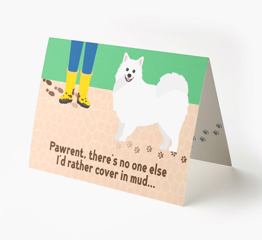 'There's No One Else I'd Rather Cover In Mud' - Personalized {breedFullName} Card