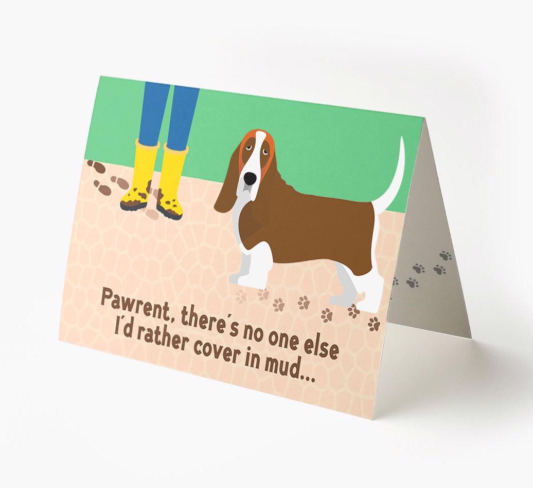 'There's No One Else I'd Rather Cover In Mud' - Personalized {breedFullName} Card
