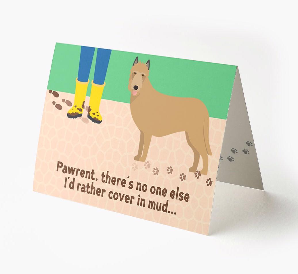 'There's No One Else I'd Rather Cover In Mud' - Personalized {breedFullName} Card