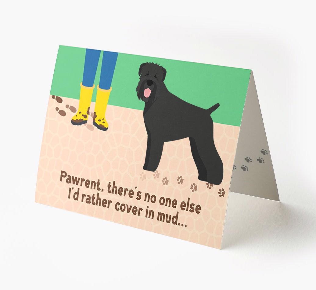 'There's No One Else I'd Rather Cover In Mud' - Personalized {breedFullName} Card