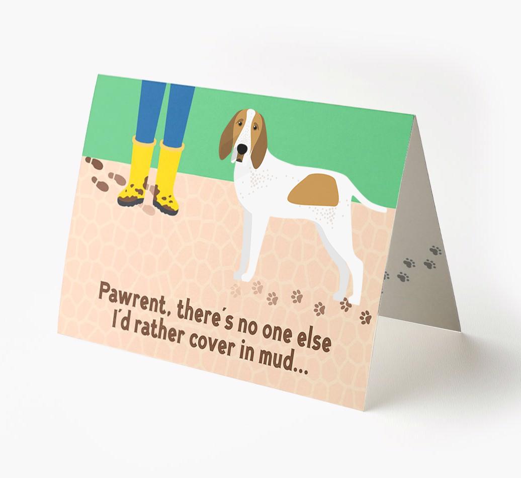 'There's No One Else I'd Rather Cover In Mud' - Personalized {breedFullName} Card