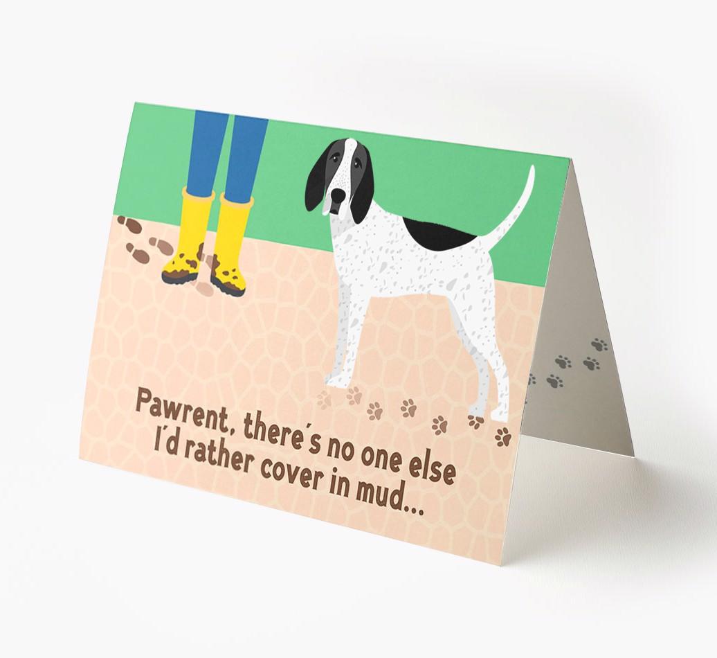'There's No One Else I'd Rather Cover In Mud' - Personalized {breedFullName} Card