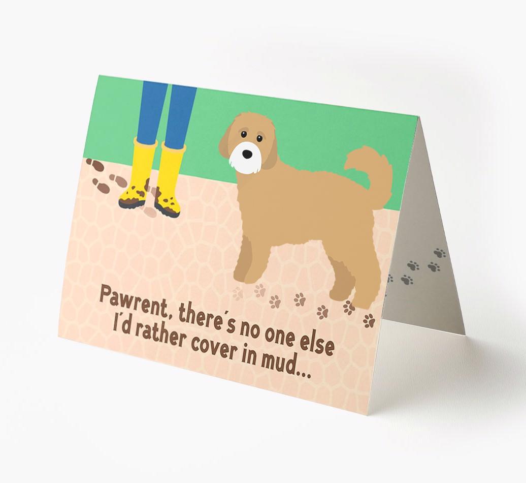 'There's No One Else I'd Rather Cover In Mud' - Personalized {breedFullName} Card