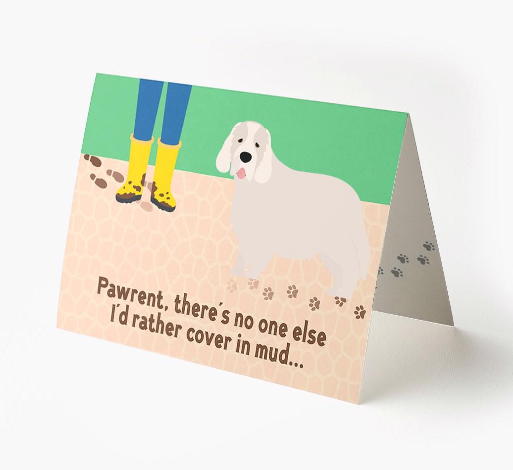 'There's No One Else I'd Rather Cover In Mud' - Personalized {breedFullName} Card