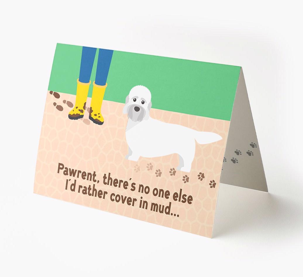 'There's No One Else I'd Rather Cover In Mud' - Personalized {breedFullName} Card