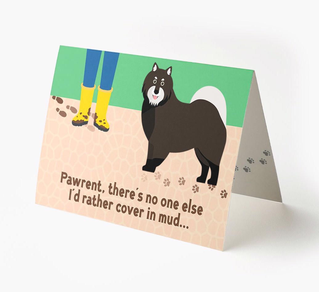 'There's No One Else I'd Rather Cover In Mud' - Personalized {breedFullName} Card