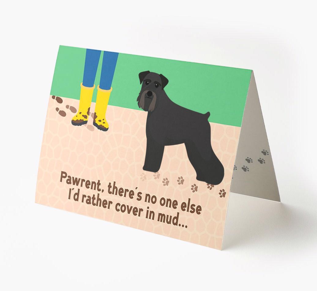 'There's No One Else I'd Rather Cover In Mud' - Personalized {breedFullName} Card