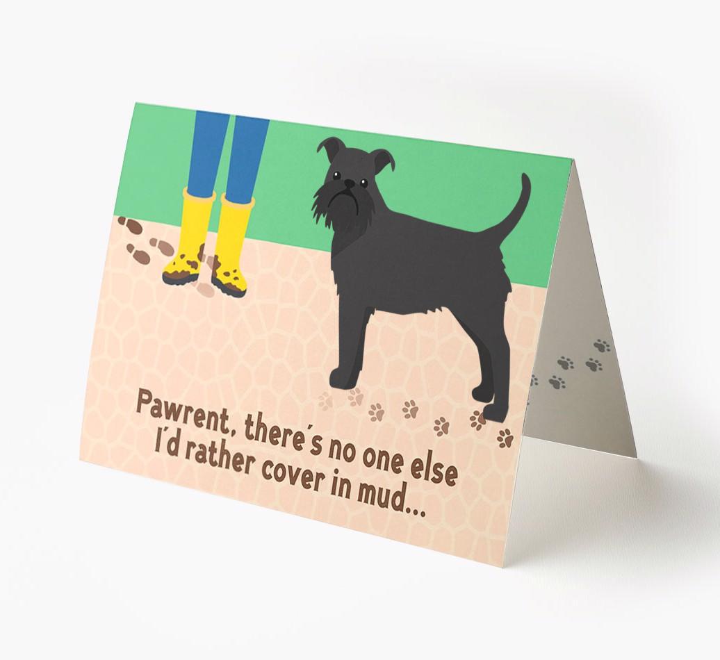 'There's No One Else I'd Rather Cover In Mud' - Personalized {breedFullName} Card
