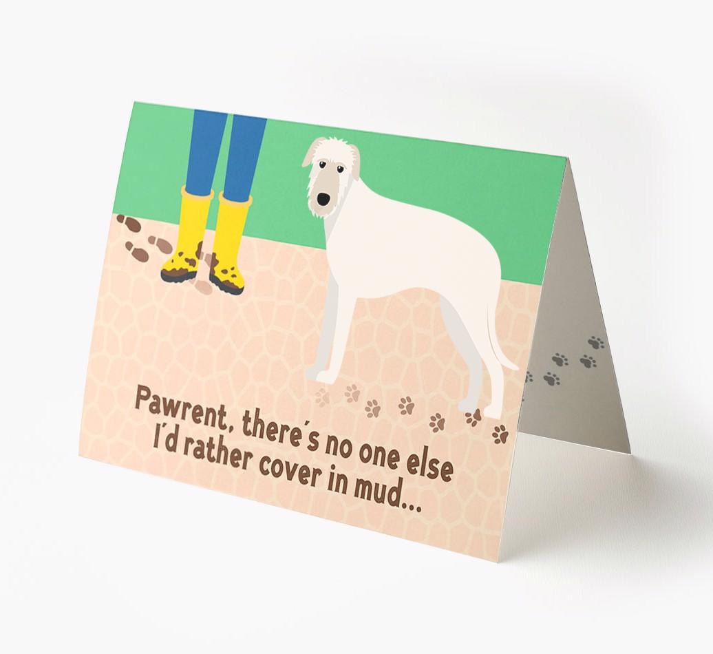 'There's No One Else I'd Rather Cover In Mud' - Personalized {breedFullName} Card
