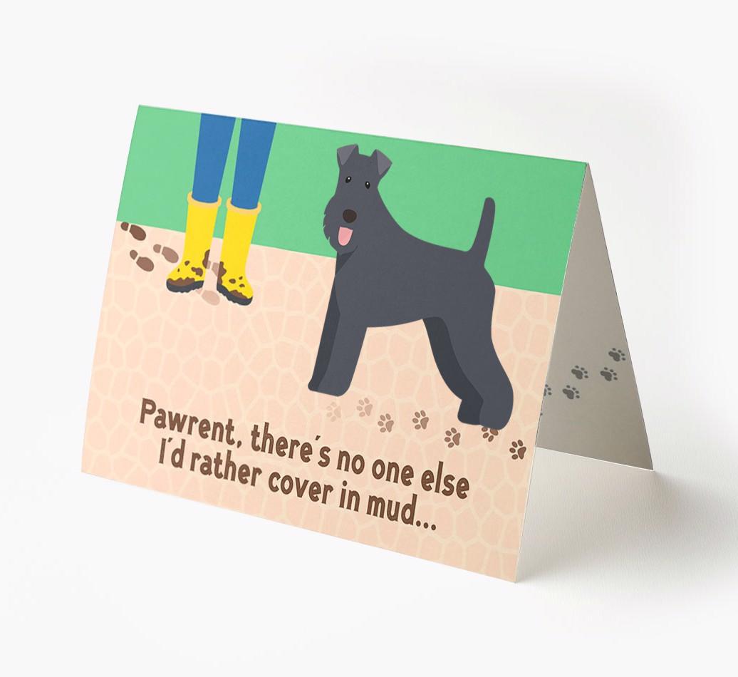 'There's No One Else I'd Rather Cover In Mud' - Personalized {breedFullName} Card