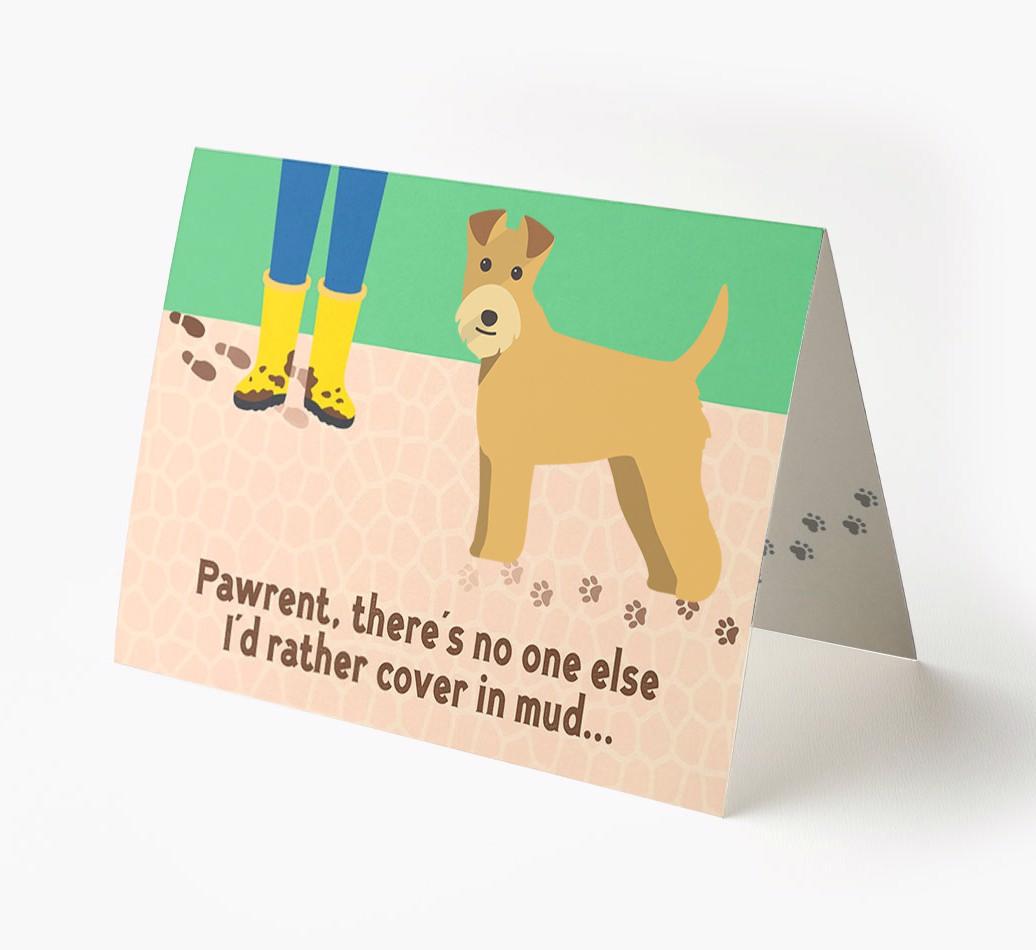 'There's No One Else I'd Rather Cover In Mud' - Personalized {breedFullName} Card