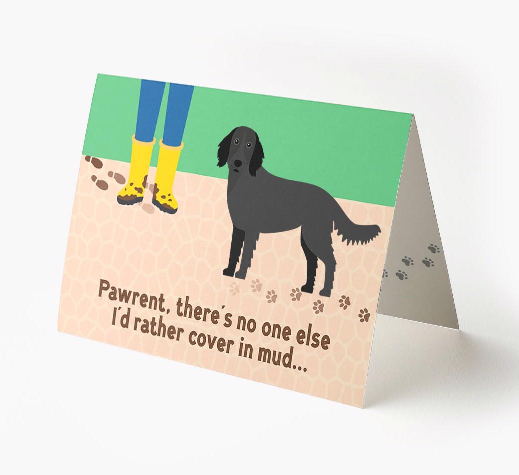 'There's No One Else I'd Rather Cover In Mud' - Personalized {breedFullName} Card