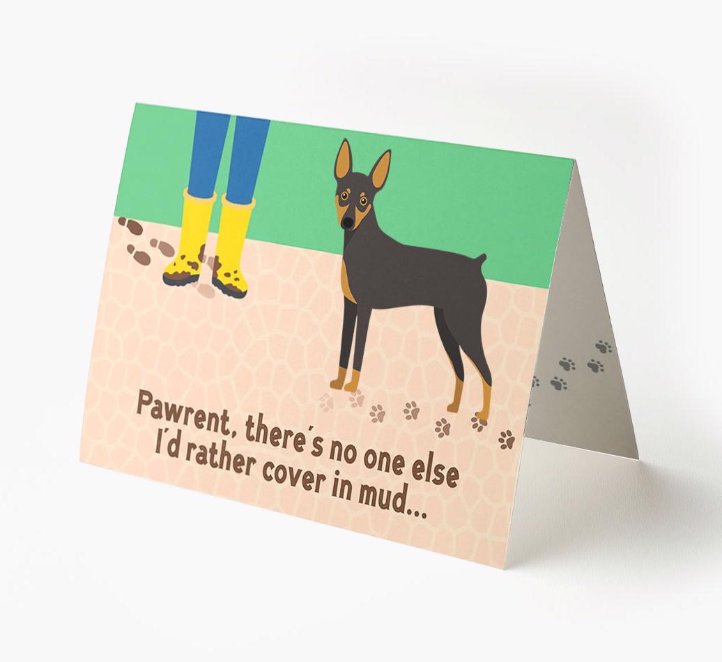 'There's No One Else I'd Rather Cover In Mud' - Personalized {breedFullName} Card