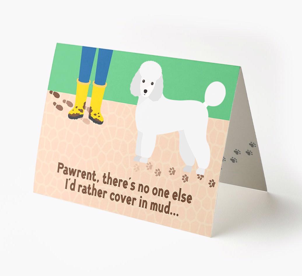 'There's No One Else I'd Rather Cover In Mud' - Personalized {breedFullName} Card