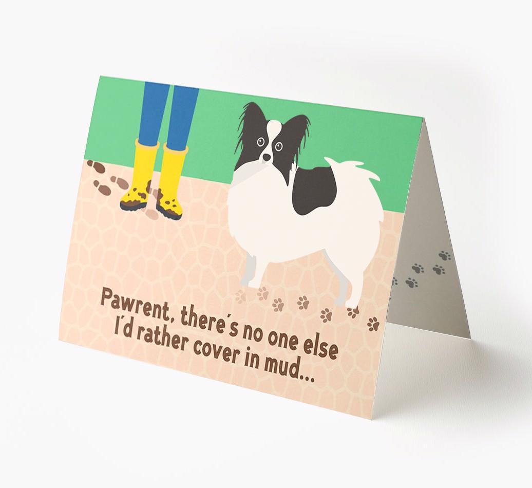 'There's No One Else I'd Rather Cover In Mud' - Personalized {breedFullName} Card