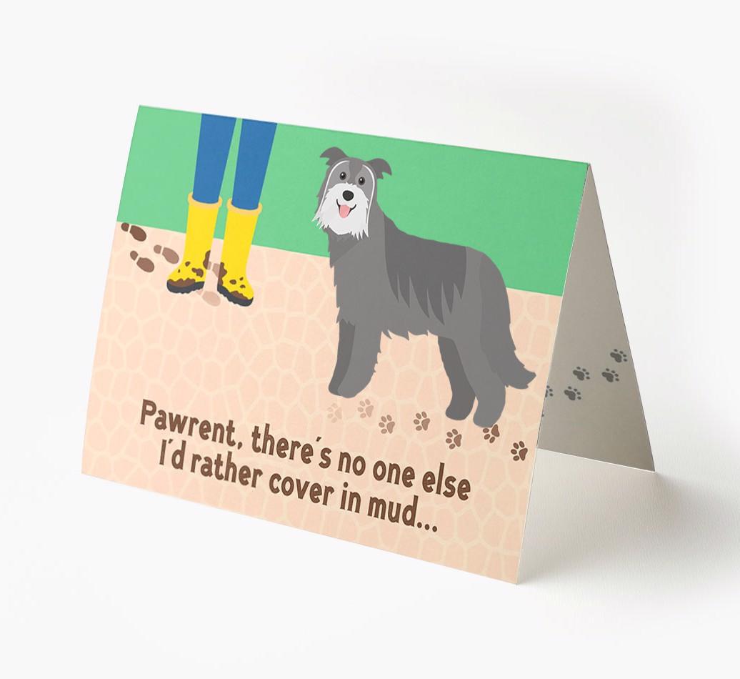 'There's No One Else I'd Rather Cover In Mud' - Personalized {breedFullName} Card