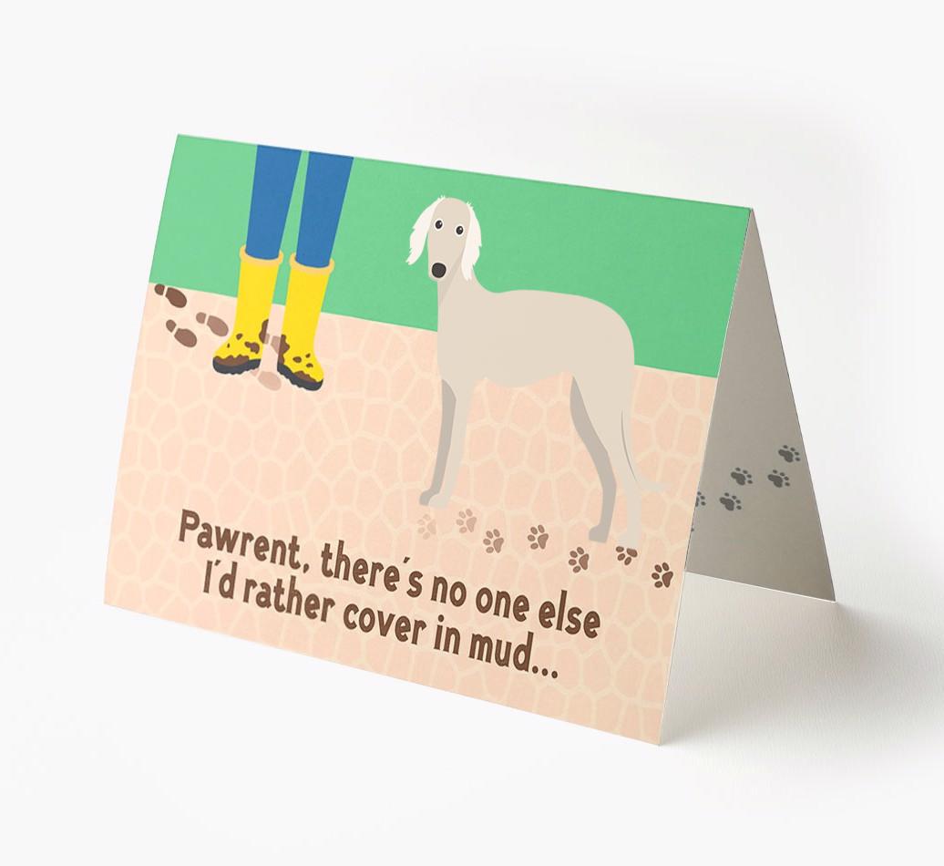 'There's No One Else I'd Rather Cover In Mud' - Personalized {breedFullName} Card