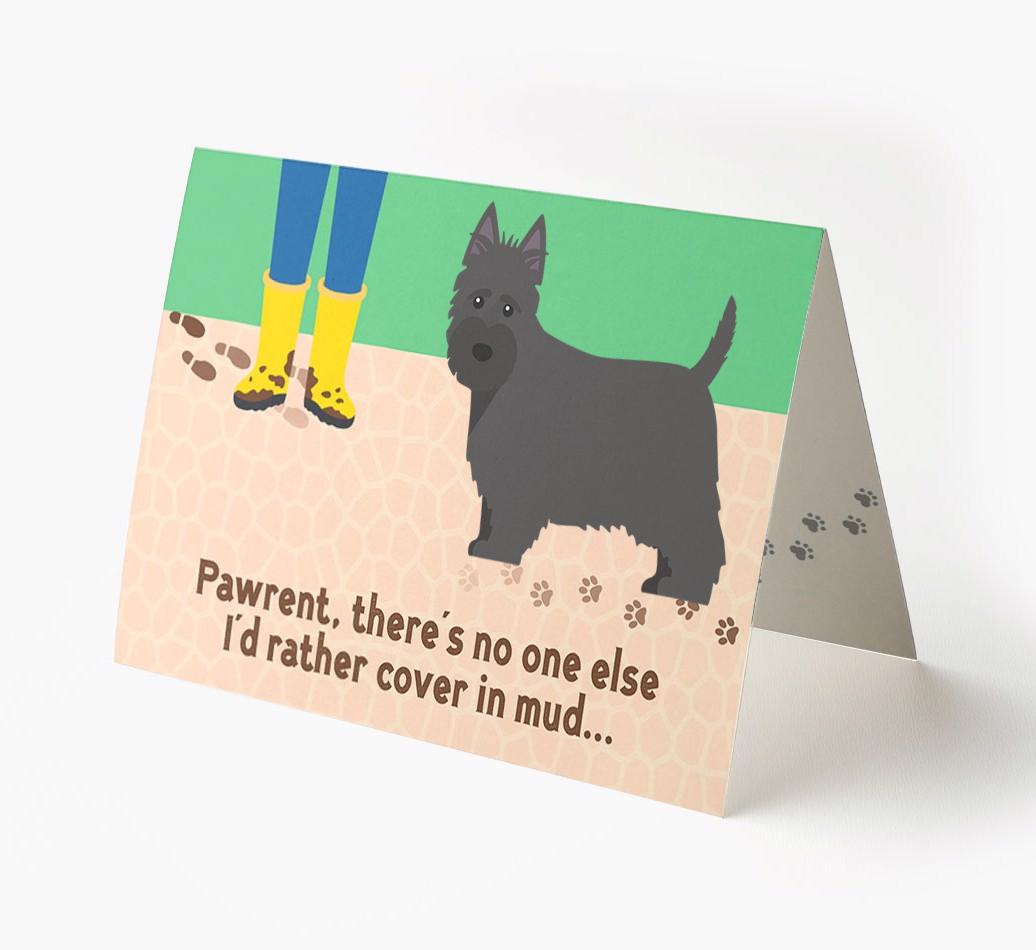 'There's No One Else I'd Rather Cover In Mud' - Personalized {breedFullName} Card