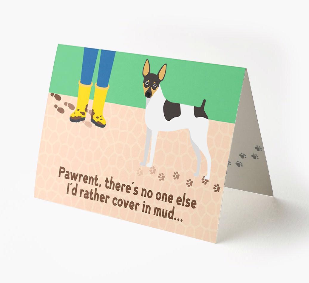 'There's No One Else I'd Rather Cover In Mud' - Personalized {breedFullName} Card