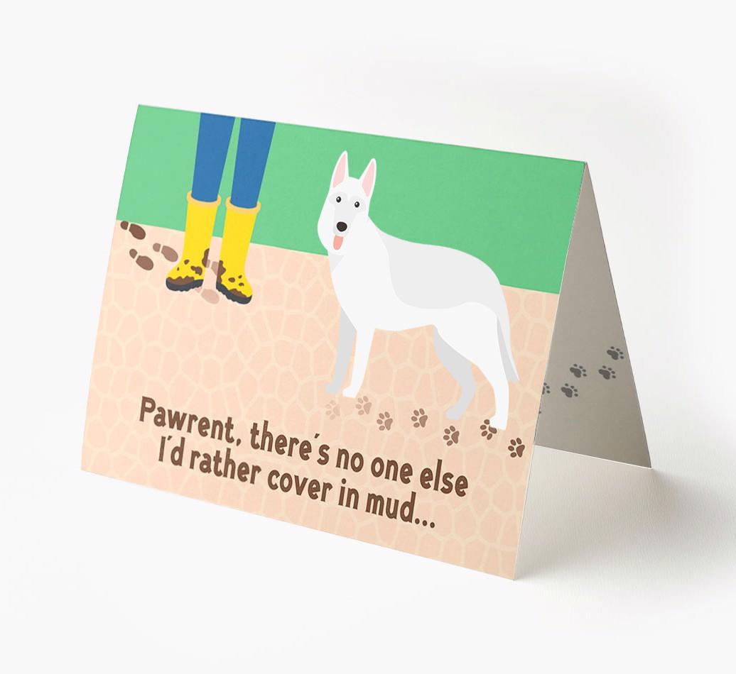 'There's No One Else I'd Rather Cover In Mud' - Personalized {breedFullName} Card