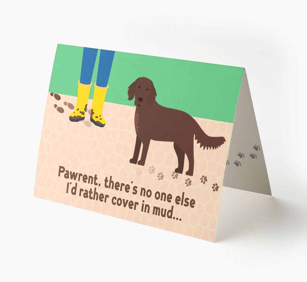 'There's No One Else I'd Rather Cover In Mud' - Personalized {breedFullName} Card