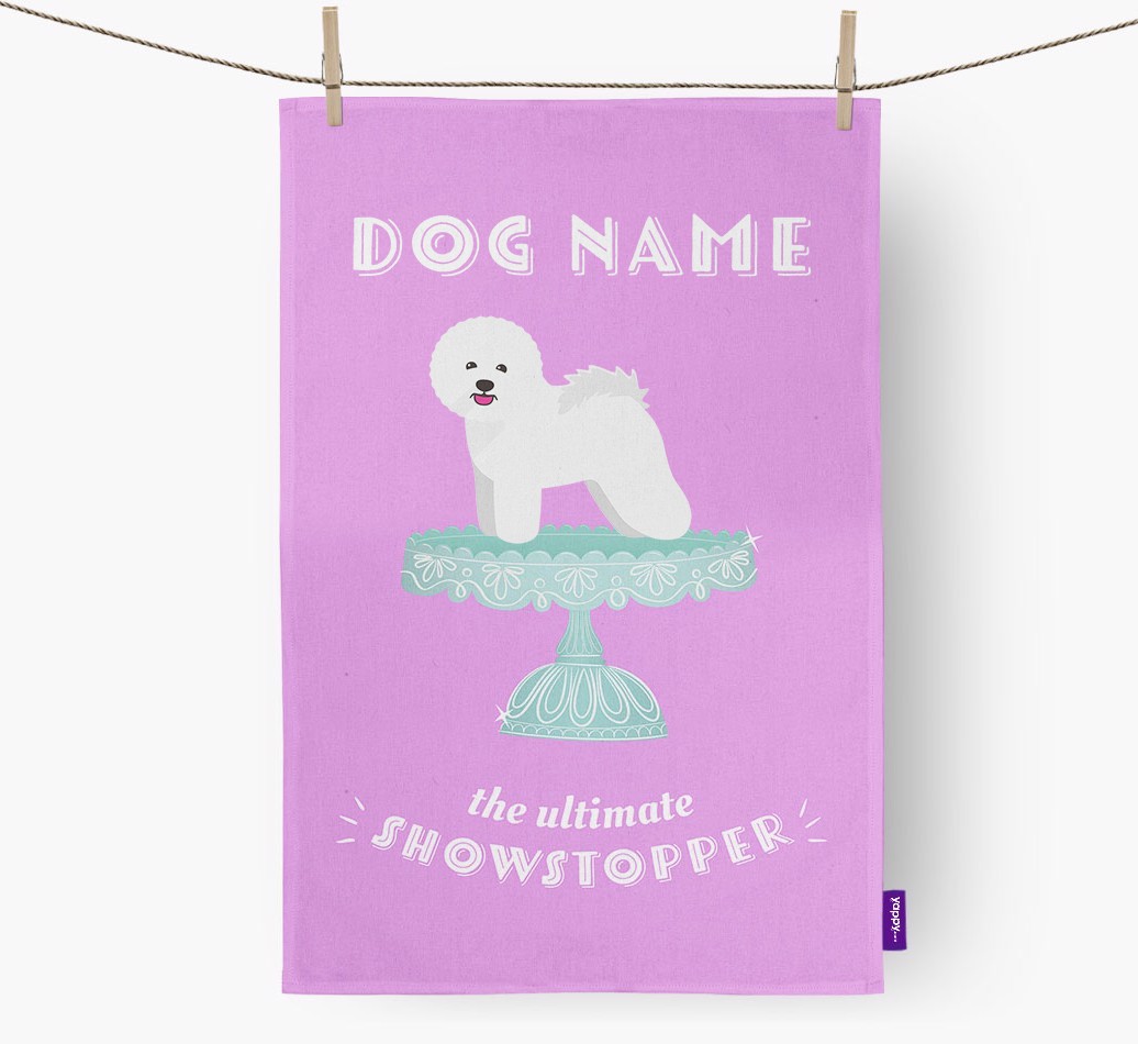 'The Ultimate Showstopper' - Personalised {breedFullName} Tea Towel