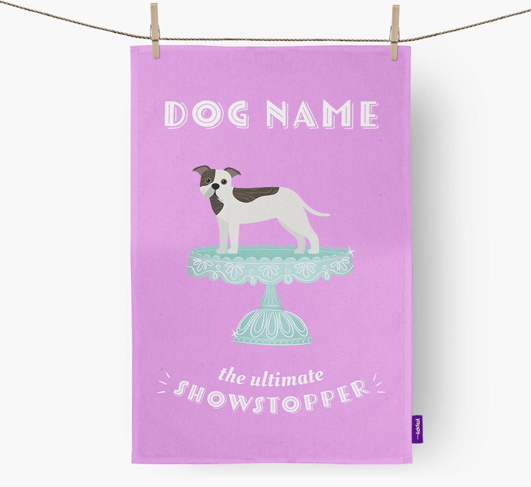 'The Ultimate Showstopper' - Personalised {breedFullName} Tea Towel