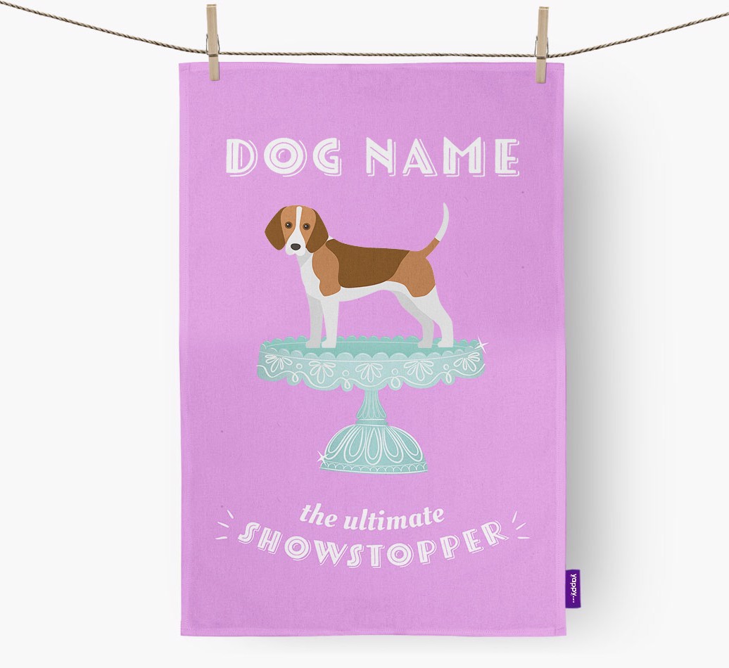 'The Ultimate Showstopper' - Personalised {breedFullName} Tea Towel