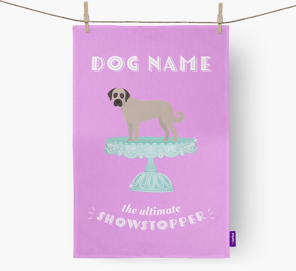'The Ultimate Showstopper' - Personalised {breedFullName} Tea Towel
