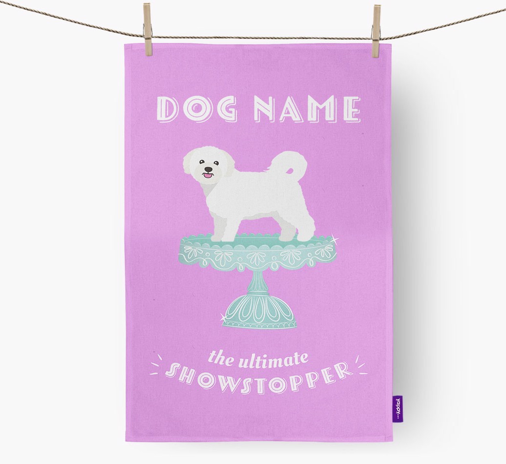 'The Ultimate Showstopper' - Personalised {breedFullName} Tea Towel
