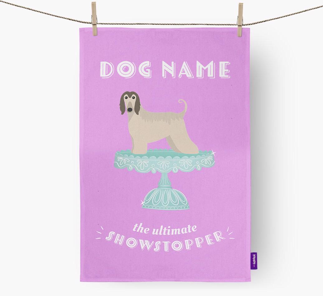 'The Ultimate Showstopper' - Personalised {breedFullName} Tea Towel