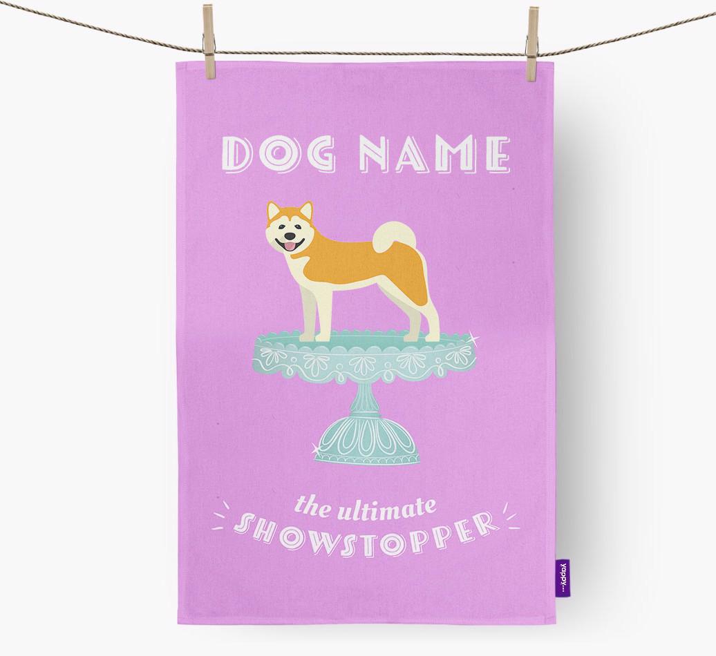 'The Ultimate Showstopper' - Personalised {breedFullName} Tea Towel