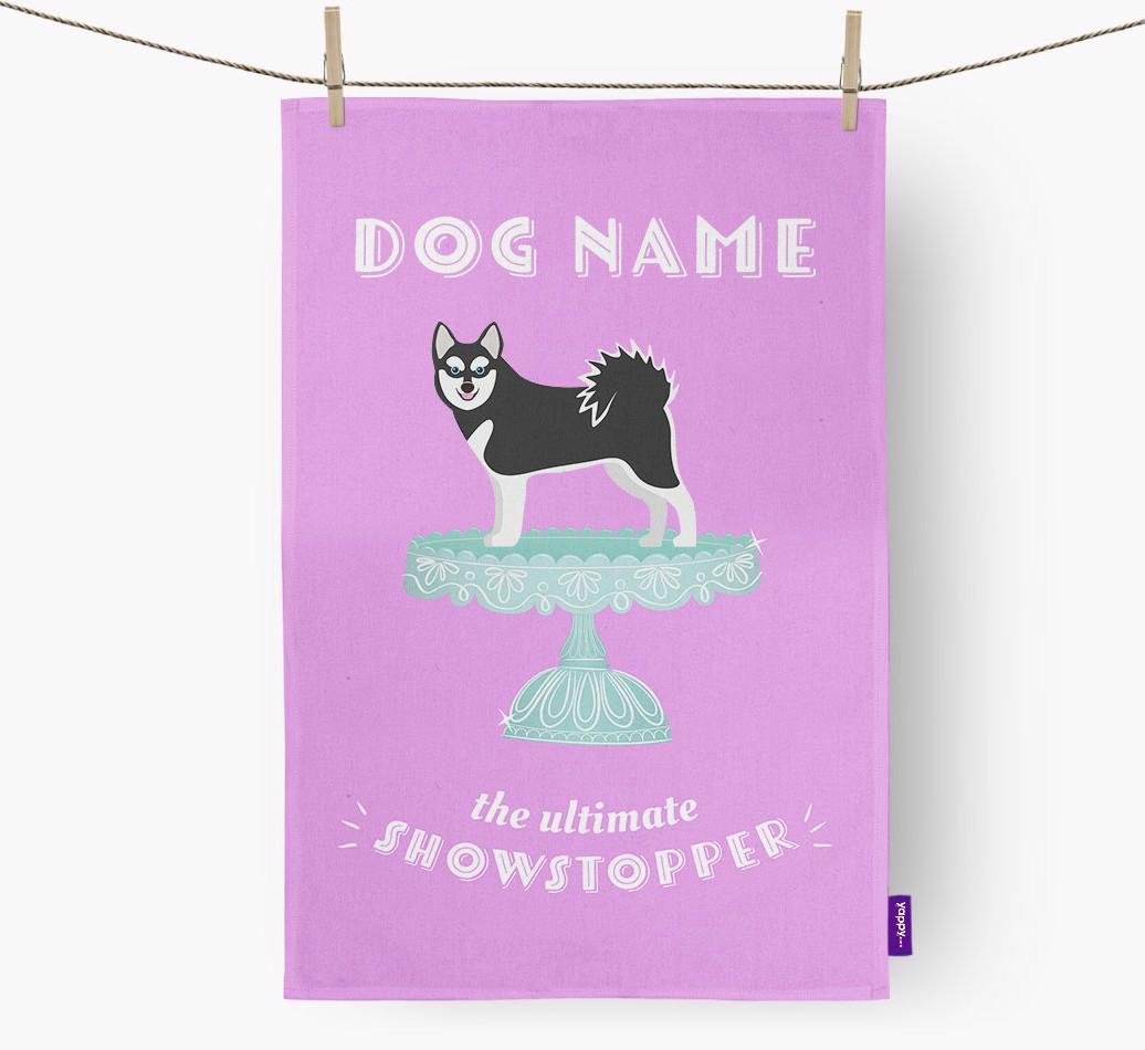 'The Ultimate Showstopper' - Personalised {breedFullName} Tea Towel