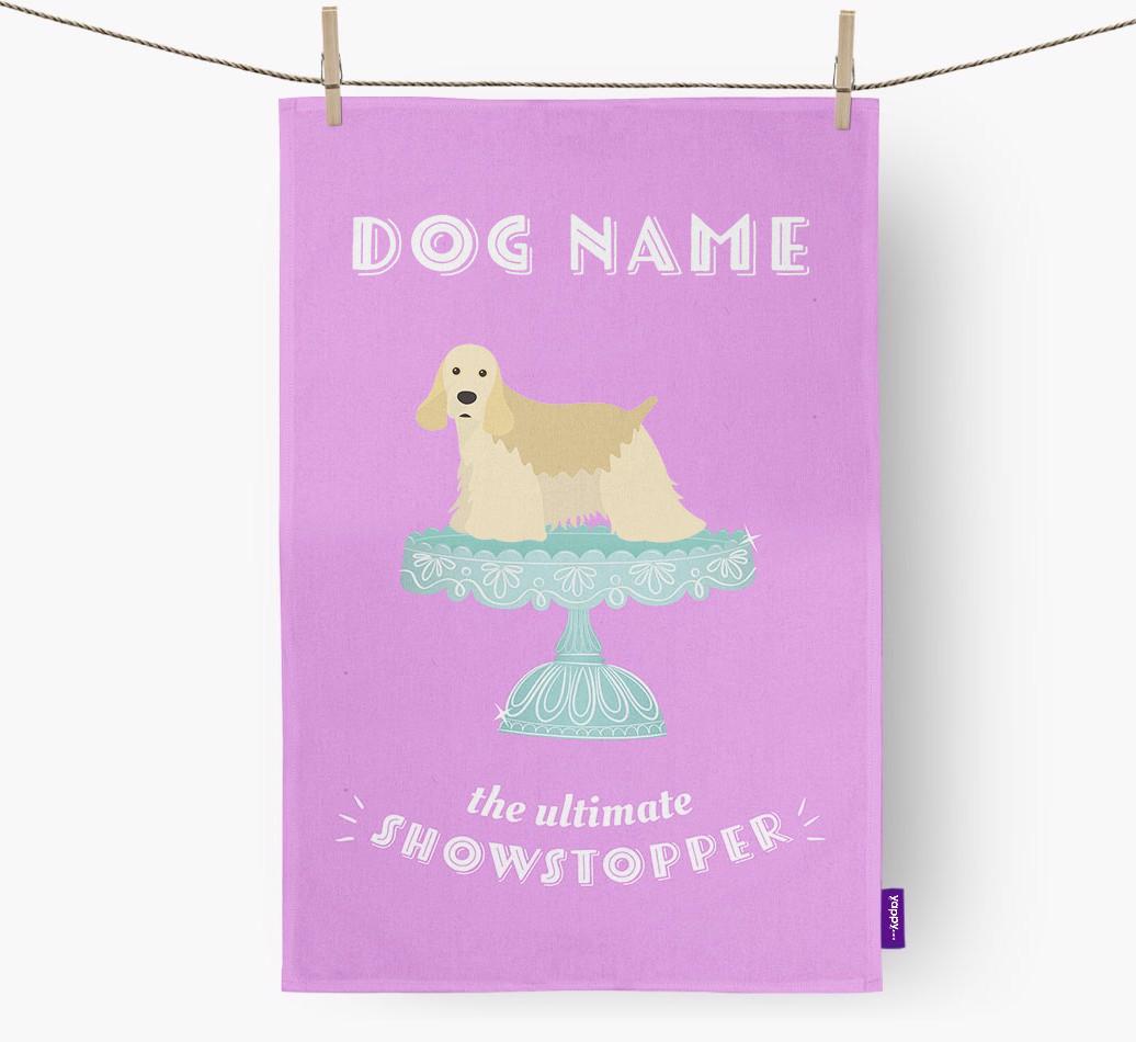 'The Ultimate Showstopper' - Personalised {breedFullName} Tea Towel