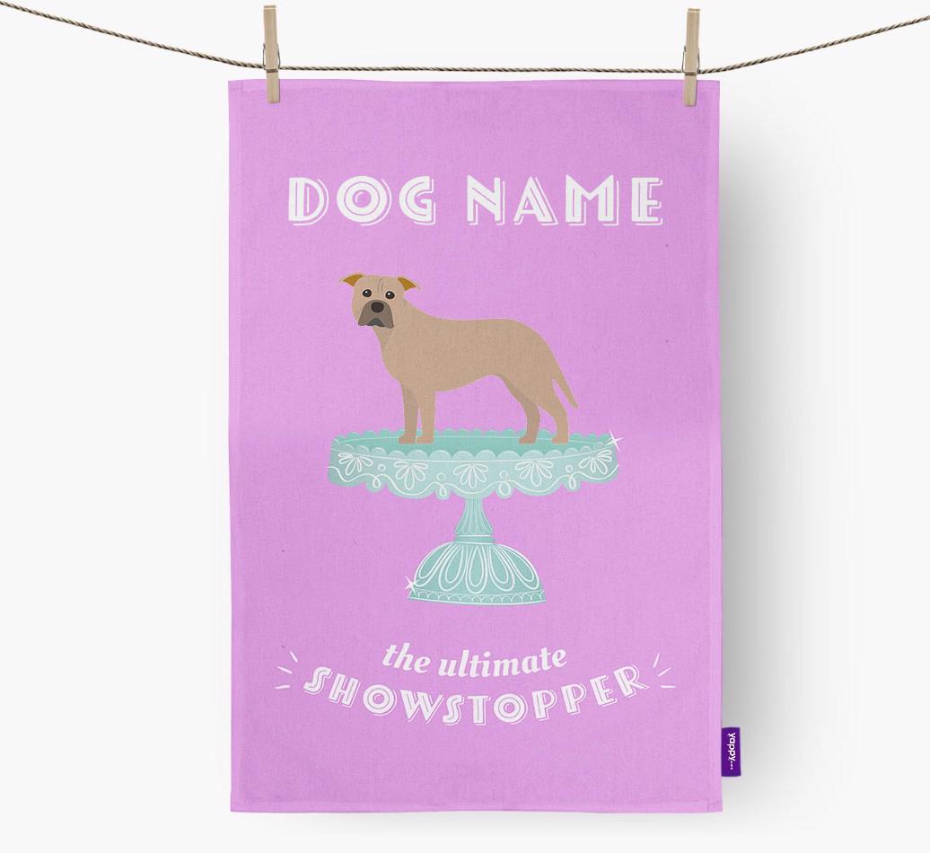 'The Ultimate Showstopper' - Personalised {breedFullName} Tea Towel