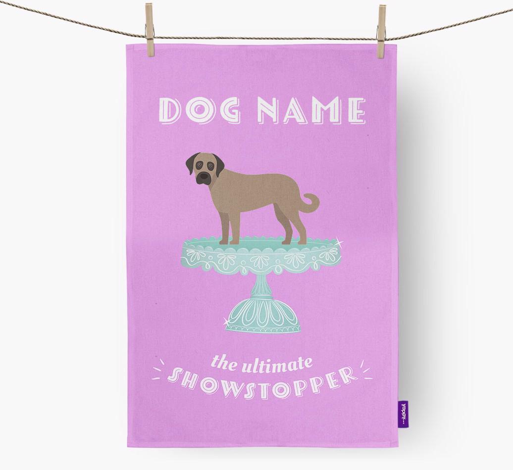 'The Ultimate Showstopper' - Personalised {breedFullName} Tea Towel