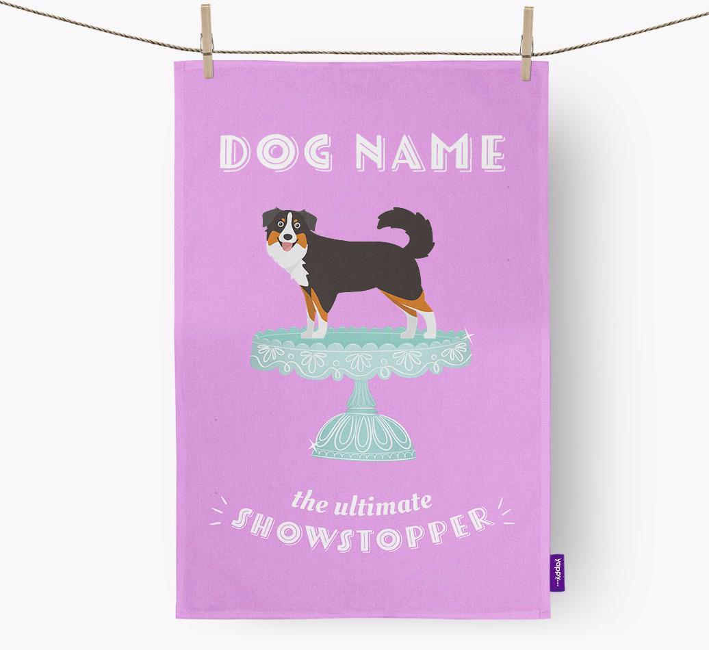 'The Ultimate Showstopper' - Personalised {breedFullName} Tea Towel